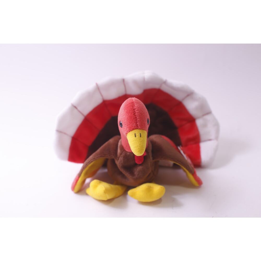 Ty, Beanie Baby, Gobbles The Turkey Plush, Vintage, Thanksgiving ~ 250622-WH 351